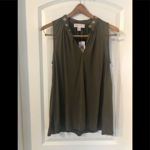 Michael Kors Sleeveless Top Army Green